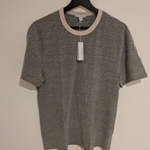 NWT James Perse Micro Striped Jersey Crew Neck Tee - Size 2